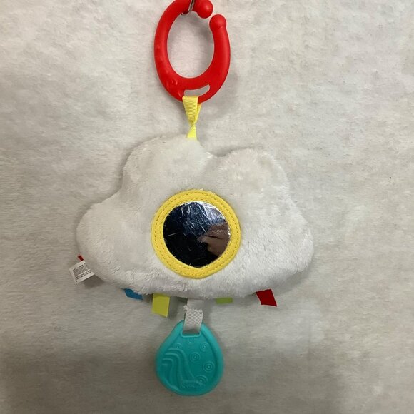 Nuby Cloud Chime Plush Toy Babies Silicone Teether Colorful Mirror Luv n' Care - Picture 3 of 7